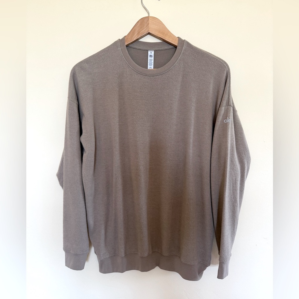 ALO Taupe Soho Hoodie sz XS